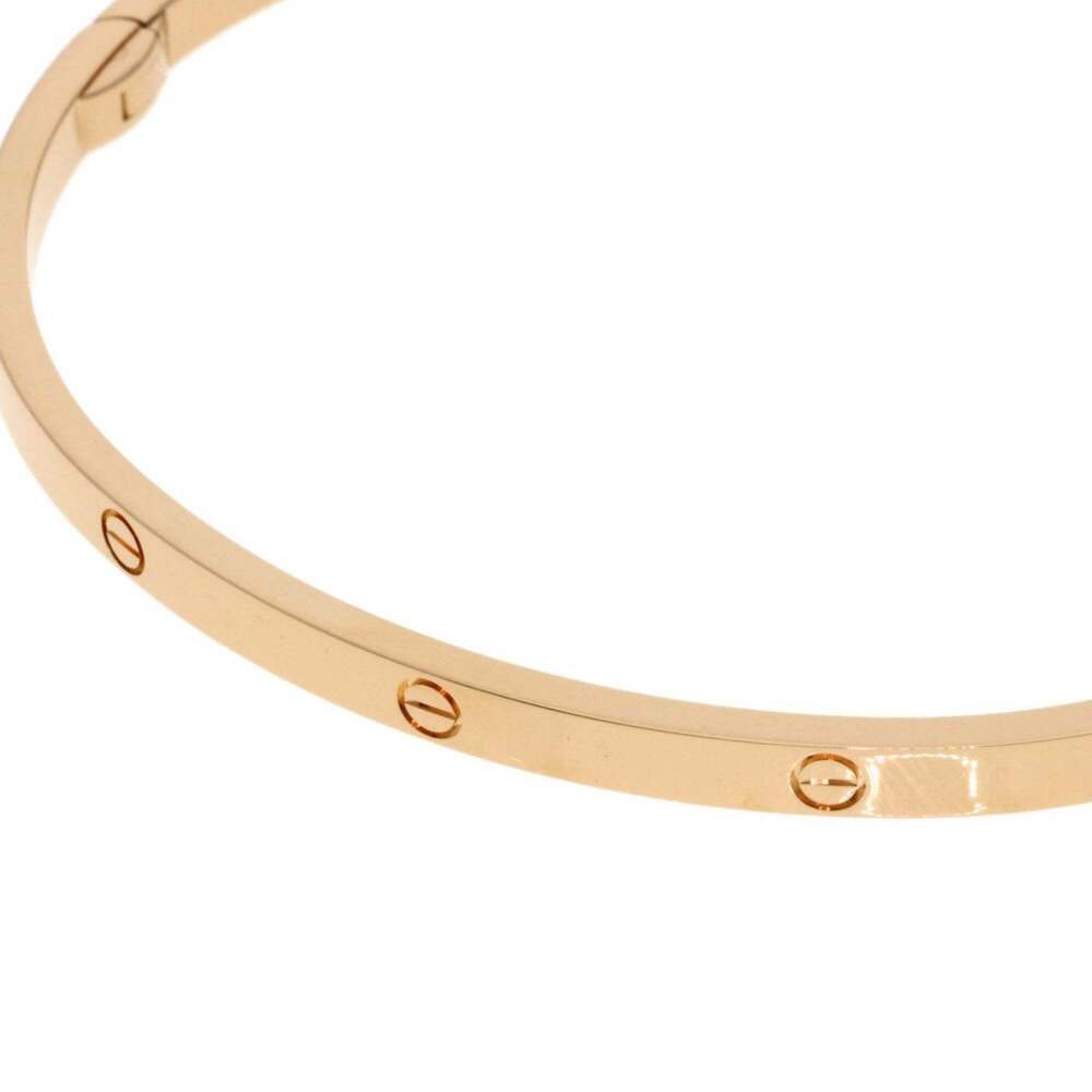 Cartier Love Bracelet SM #19 (No Driver) 18K Pink Gold Women's CARTIER - Picture 3 of 9